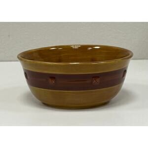 New Yellow "Mountain Vista" Bowl by Demdaco. KT131